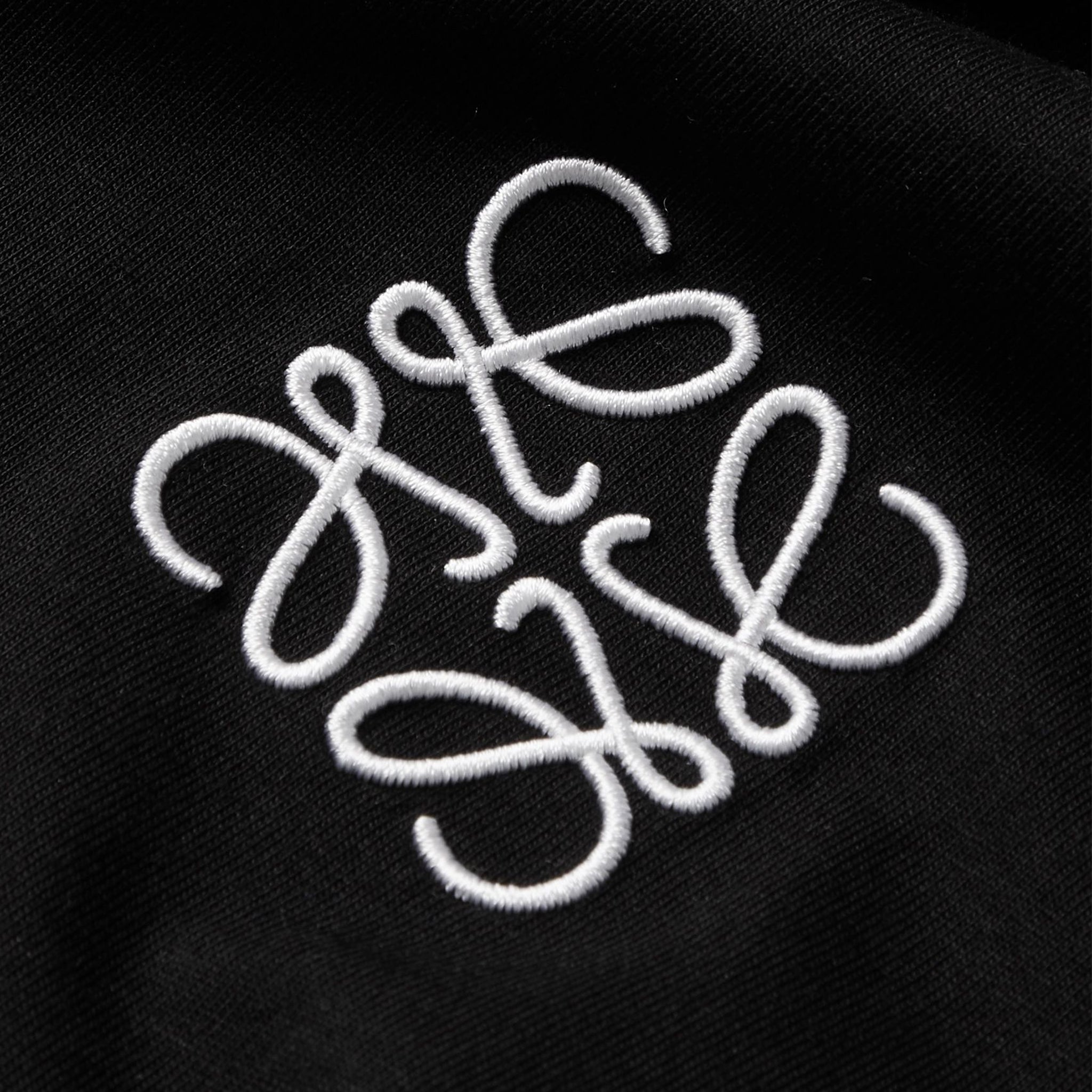 Logo of Loewe Anagram Chest Logo Black T Shirt H526Y22X75